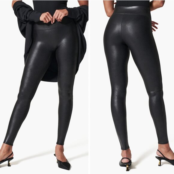 Faux Leather Leggings - Picture 2 of 6